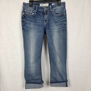 BKE Denim Dakota Crop Jeans Size 29 Light Wash Cuffed